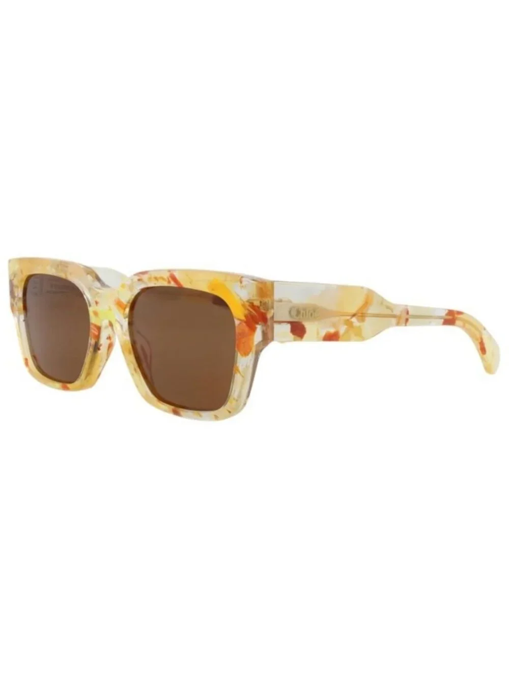 New Chloé Womens Square/Rectangle Bronze Bronze Brown Fashion Designer Sunglasse